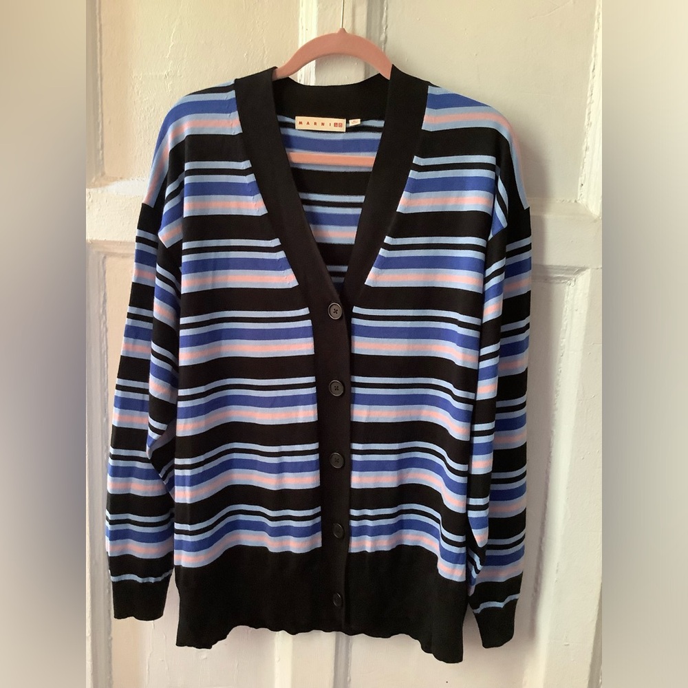 Marni x Uniqlo Ladies Cardigan Stripe Sweater